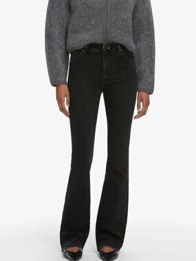 FRAME denim women's black Le MINI boot MID RISE jeans Sz 29